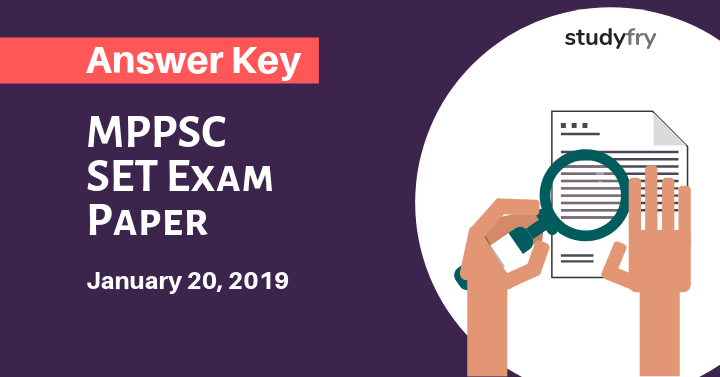 MPPSC SET Exam Paper 20 January 2019 Answer Key