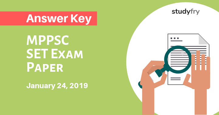 MPPSC SET Exam Paper 24 January 2019 Answer Key