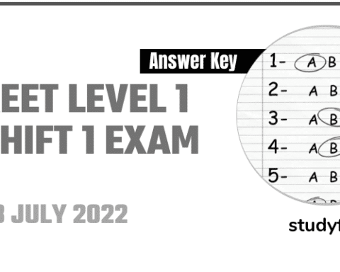 REET Level 1 Shift 1 Exam Paper 23 July 2022 - Answer Key