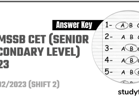 RSMSSB CET exam paper 5 February 2023 (Answer Key) - Shift 2