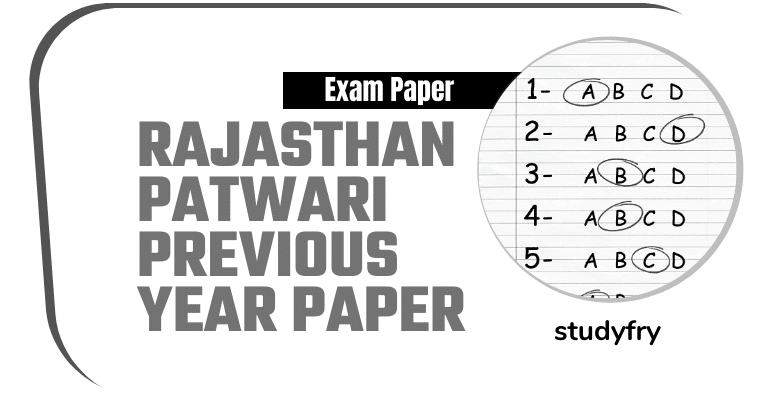 Rajasthan Patwari Previous Year Paper