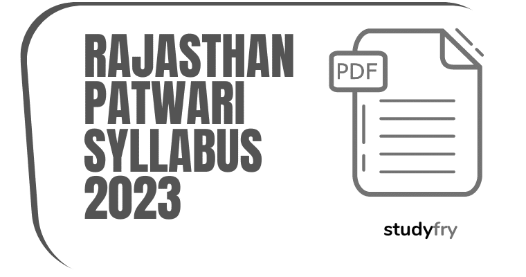 Rajasthan Patwari Syllabus 2023 in Hindi