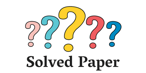 Solved Paper