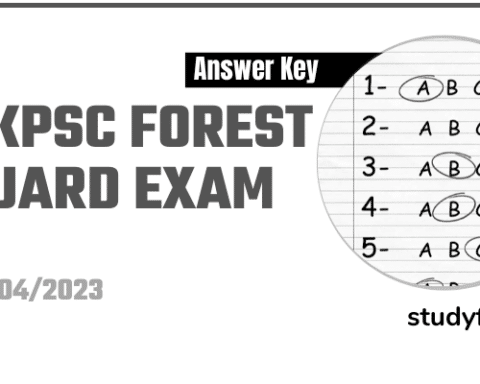 UKPSC Forest Guard Exam Paper 9 April 2023 (Answer Key)