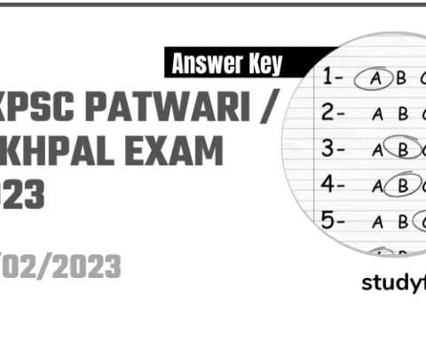 UKPSC Patwari / Lekhpal Exam Paper 12 February 2023 (Answer Key)