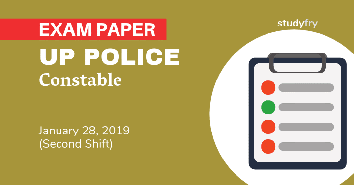 UP Police Constable 28 January 2019 exam paper (Shift 2)
