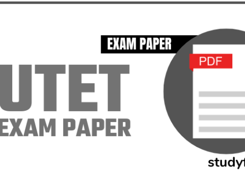UTET Previous Year Paper With Answer Key Pdf